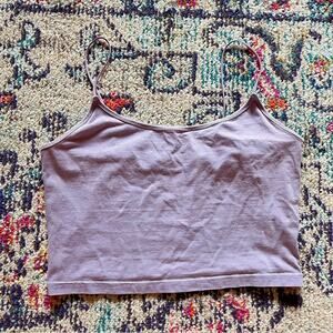 PacSun Basics Lavender Cropped Tank Top – Size Medium 💜